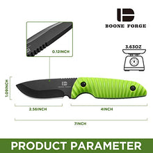 Load image into Gallery viewer, Pocket Fixed Blade Knife with Sheath, Everyday Carry Stainless Steel Small Outdoors Full Tang Knife with Non-Slip Handle, for Cuting Fruit, Hunting, EDC, Camping, Outdoor Survival, Gift for Man