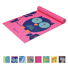 Load image into Gallery viewer, Gaiam Kids Yoga Mat Exercise Mat, Yoga for Kids with Fun Prints - Playtime for Babies, Active & Calm Toddlers and Young Children, Owl, 3mm