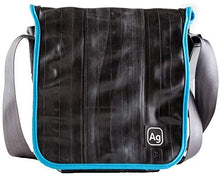 Load image into Gallery viewer, Alchemy Goods Haversack Satchel Messenger Bag, Made from Recycled Bike Tubes, Coal/One Size