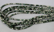 Load image into Gallery viewer, GemAbyss Beads Gemstone 1 Strands Natural Green White Milky Tree Moss Agate Tube Columnar Loose Beads Small 4x6mm 02687 Code-MVG-23312