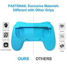 Load image into Gallery viewer, FastSnail Grips Compatible with Nintendo Switch Joy-Con, Wear-Resistant Handle Kit Compatible with Switch Joy Cons Controllers, 2 Pack (Blue and Red)