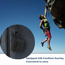 Load image into Gallery viewer, Haotop Case Compatible with Skullcandy Indy, Soft and Flexible, Scratch/Shock Resistant Cover with Carabiner (Not for Skullcandy Indy EVO)(Dark Black)