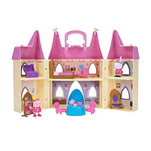 Load image into Gallery viewer, Peppa Pig 99803 Foldable Deluxe Royal Tea Party Princess Castle Playset with Character Figurines and Furniture Pieces for Ages 2 and Up