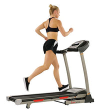 Load image into Gallery viewer, Sunny Health & Fitness Portable Treadmill with Auto Incline, Device Holder, Pulse Grips, 220 LB Max Weight and Shock Absorbers - SF-T7705