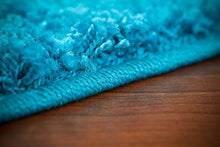 Load image into Gallery viewer, Turquoise Shag 6'5x9'2 Area Rug Carpet Large New
