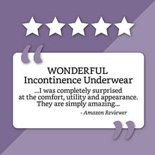 Load image into Gallery viewer, Amazon Brand - Solimo Incontinence Underwear for Women, Maximum Absorbency, Large, 54 Count, 3 Packs of 18