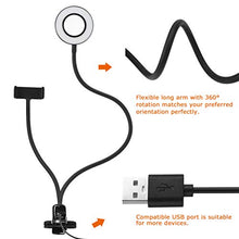 Load image into Gallery viewer, Selfie Ring Light, LEDGLE Upgraded Ring Light 360° Rotating with Cell Phone Holder Stand and Flexible Arms 3 Light Modes 10 Level Brightness for Live Stream Makeup and YouTube Video