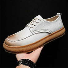 Load image into Gallery viewer, Sytanbo Men's Slip-On Driving Loafers Lightweight Comfortable Shoes Work Walking Shoes for Men Non Slip Breathable Lace-up Loafers Beige