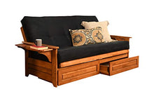 Load image into Gallery viewer, Kodiak Furniture Phoenix Futon, Full, Suede Black