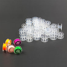 Load image into Gallery viewer, Hekisn Sewing Machine and Embroidery Bobbins, SA156 Bobbins for Brother, Class 15 Transparent Sewing Bobbins (30 Pack)