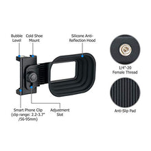 Load image into Gallery viewer, JJC Cell Phone Anti-Reflection Camera Lens Hood for iPhone and Android to Block Reflection and Glare When Shooting Through Glass Window, Great Tool for Taking Reflection-Free Clear Photos and Videos