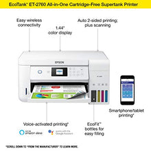 Load image into Gallery viewer, Epson EcoTank ET-2760 Wireless Color All-in-One Cartridge-Free Supertank Printer with Scanner and Copier