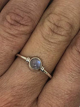 Load image into Gallery viewer, Koral Jewelry Round Moonstone Delicate Ring 925 Sterling Silver Vintage Boho Chic (6)