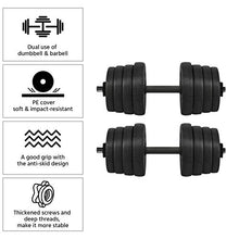 Load image into Gallery viewer, YAHEETECH 66 LB Weight Dumbbell Set Fitness Adjustable Cap Gym/Home Barbell Plates Body Workout for Women and Men Strength Training