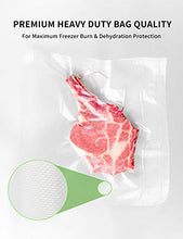 Load image into Gallery viewer, Vacuum Sealer Bags Heavy Duty, 11x 16 Gallon Vacuum Sealer Bags x 100 bags, Food Vacuum Sealer Bags, Meat Vacuum Sealer Bags, Fit nutrichef, foodsaver, jzbrain oliso weston Vacuum Sealer Bags, BPA Free Sous Vide, Best Deal!