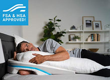 Load image into Gallery viewer, MedCline Shoulder Relief Wedge and Body Pillow System, One Size, Right or Left Side Sleeping Comfort, Medical Grade, Removable Cover