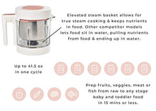 Load image into Gallery viewer, BEABA Babycook Neo, Glass 4 in 1 Steam Cooker & Blender, Comes with Stainless Steel Basket and Reservoir, 5.5 Cup Capacity (Midnight)