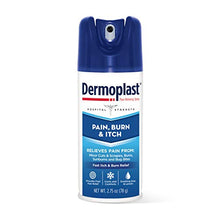 Load image into Gallery viewer, Dermoplast Pain, Burn & Itch Relief Spray for Minor Cuts, Burns and Bug Bites, 2.75 Oz (Packaging May Vary)