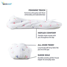 Load image into Gallery viewer, isotoner Women's Embroidered Terry Ballerina Slippers, Heather Grey, 5-6 M US