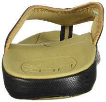 Load image into Gallery viewer, Neat Feat Men's Zori Sport Orthotic Slip-on Sandals Flip Flop, Black/Tan, 7 D US