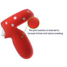 Load image into Gallery viewer, SINYUDUN Touch Controller Grip Cover & Knuckle Strap for Oculus Quest 2, Comfortable Touch Controller Grip Accessories and Adjustable PU Leather Wrist Strap (Red)