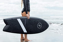 Load image into Gallery viewer, Formula Fun Shortboard Fish 5'3", Durable, Waterproof, and Flexible Foam Surfboard, Made in The USA, 100% Recyclable (Black Magic)