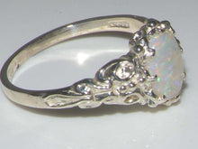Load image into Gallery viewer, 925 Sterling Silver Natural Opal Womens Band Ring - Size 5