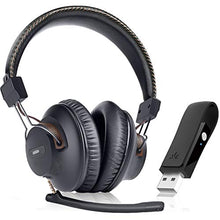 Load image into Gallery viewer, Avantree DG59(M) Wireless Headphones with Microphone & USB Adapter Set for PC Computer Laptop PS5 PS4, High Sound Quality in-Game Voice Chat, 40hrs Bluetooth Headsets with Mic for Skype Zoom Meetings