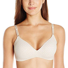 Load image into Gallery viewer, Warner's Women's No Side Effects Wirefree Contour Bra, Butterscotch/White Dot Print, 38C