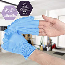 Load image into Gallery viewer, Med PRIDE NitriPride Nitrile-Vinyl Blend Exam Gloves, Large 100 - Powder Free, Latex Free & Rubber Free - Single Use Non-Sterile Protective Gloves for Medical Use, Cooking, Cleaning & More