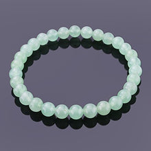 Load image into Gallery viewer, jennysun2010 Handmade Natural Green Aventurine Gemstone Smooth Round Loose Beads 6mm Stretchy Bracelet Healing 7'' Inches Wrist ( 30pcs Beads in The Bracelet )