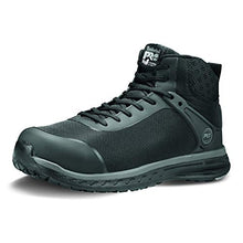 Load image into Gallery viewer, Timberland PRO Men's Drivetrain Mid Composite Safety Toe Static Dissipative Athletic Leather Work Boot, Black, 9