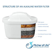Load image into Gallery viewer, Pitcher of Life Improved 2022 Super Alkaline Water Filter Pitcher -Easier to Use, No Timer to Set - Premium Water Purifier with Replaceable Ionizer Alkaline Filter