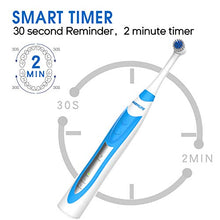 Load image into Gallery viewer, Warmlife Electric Toothbrush, Rotating Electric Toothbrushes for Adults with Powerful, Smart Timer and IPX7 Waterproof, 3 Modes Sonic Tooth Brush USB Rechargeable Electronic Toothbrush