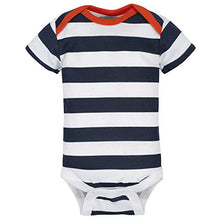 Load image into Gallery viewer, GERBER Baby Boys 4-Pack Short Sleeve Onesies Bodysuits, Orange Whales, 18 Months