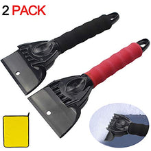 Load image into Gallery viewer, YES.YM Car Ice Scraper for Windshield,Snow Scraper (2Pack) Snow Ice Scraper for Car with Foam Handle,Heavy-Duty Frost and Snow Removal Tool for Car Windshield and Window