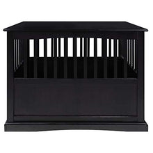 Load image into Gallery viewer, Casual Home Wooden Pet Crate, Black, 27" H