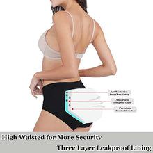Load image into Gallery viewer, Nalwort Women's Menstrual Period Briefs Girl Ultra Soft Postpartum Cotton Panties Underwear XL