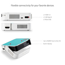 Load image into Gallery viewer, ViewSonic M1 Mini Ultra Portable LED Projector with Auto Keystone, JBL Speaker, HDMI, USB, Stream Netflix with Dongle (M1MINI)