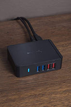 Load image into Gallery viewer, SABRENT 2.5-Inch SATA to USB 3.0 Tool-Free External Hard Drive Enclosure + 7 Port USB 3.0 HUB + 2 Charging Ports with 12V/4A Power Adapter