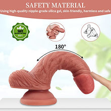 Load image into Gallery viewer, Reạlistic ÐiḷÐo Ṣụcker Ṣex Ðiḷlidos For Woṃen, Reaḷ Sucṭion Cup Ðiḷlo 6 Inch Waṭerproof Tọy G-spǒṭ ÐiḷÐos Ḅody 6.1 Spoṭ