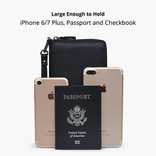 Load image into Gallery viewer, Women RFID Blocking Wallet Leather Zip Around Phone Clutch Large Travel Purse Wristlet (Black) …