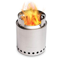 Load image into Gallery viewer, Solo Stove Campfire Camping Stove Portable Stove for Backpacking Outdoor Cooking Great Stainless Steel Camping Backpacking Stove Compact Wood Stove Design-No Batteries or Liquid Fuel Canisters Needed
