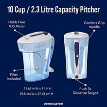 Load image into Gallery viewer, ZeroWater Starter Pack Bundle, 10 Cup Picher and 6-Pack Replacement Filters