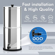 Load image into Gallery viewer, Purewell Gravity-Fed Water Filter, High Capacity 2.9 Gallon with 2 Purification Elements for Home and Travel