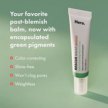 Load image into Gallery viewer, Rescue Balm +Red Correct Post-Blemish Recovery Cream from Hero Cosmetics - Intensive Nourishing and Calming for Dry, Red-Looking Skin After a Blemish - Dermatologist Tested and Vegan-Friendly (0.507 fl. oz)