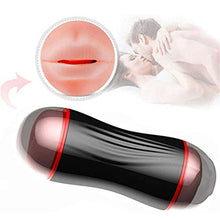 Load image into Gallery viewer, YOURUOMEI 2-en-1 Sensación Real Realista Ṗôckét Pušsÿ Juguetes para Hombre con Taza Juguete Relajación Abultada Interna 3D para Mejorar la Sensibilidad Los Hombres Regalo Novio,Black