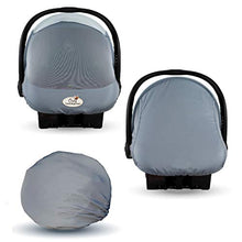 Load image into Gallery viewer, Summer Cozy Cover Sun & Bug Cover (Glacier Gray) - The Industry Leading Infant Carrier Cover Trusted by Over 2 Million Moms Worldwide for Protecting Your Baby from Mosquitos, Insects & The Sun
