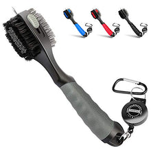 Load image into Gallery viewer, Champkey PRO Retractable Golf Club Brush - Oversized Brush Head,Soft Rubber Hand Grip & Retractable Groove Cleaner Golf Brush (Grey)