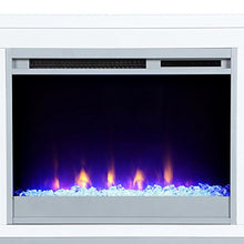 Load image into Gallery viewer, Ameriwood Home Lumina Fireplace TV Stand for TVs up to 70" (White)